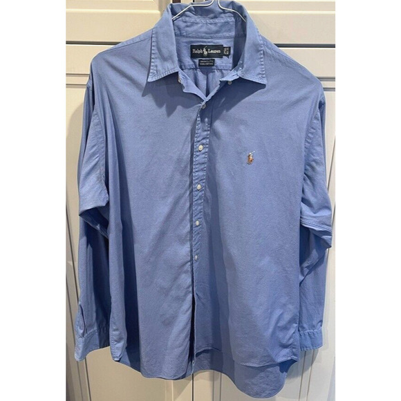 Ralph Lauren Men's 100% Cotton Yarmouth Oxford Button Down Shirt size 16 ½ -35 - Picture 1 of 15